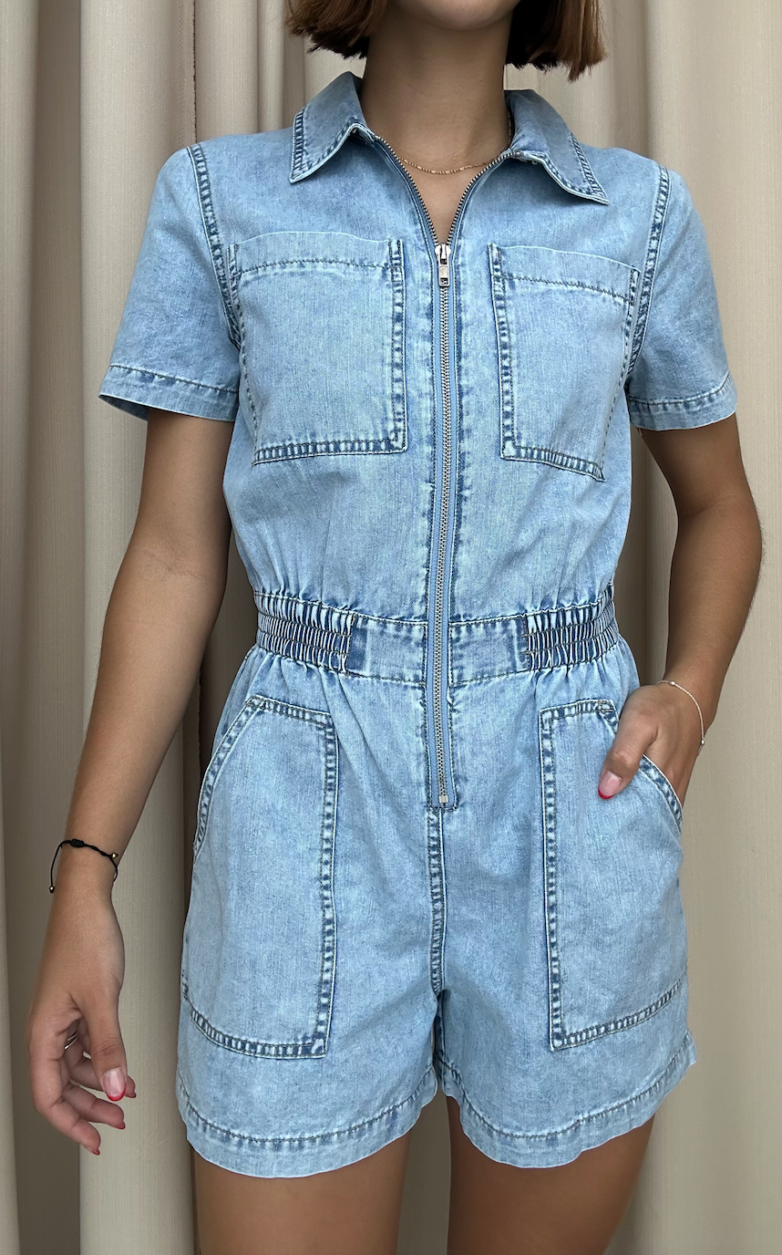 ROMPER BLUE DENIM