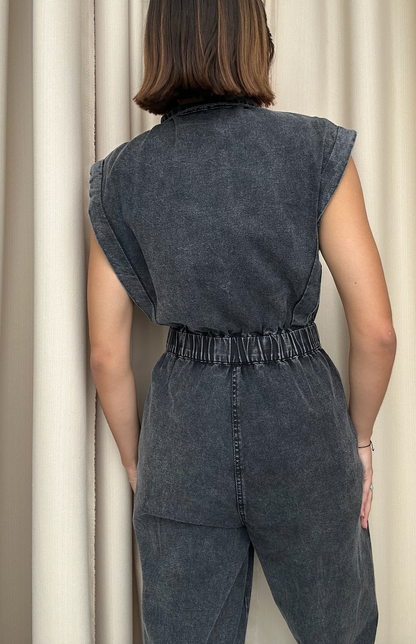 JUMPSUIT SLEVELESS BLACK