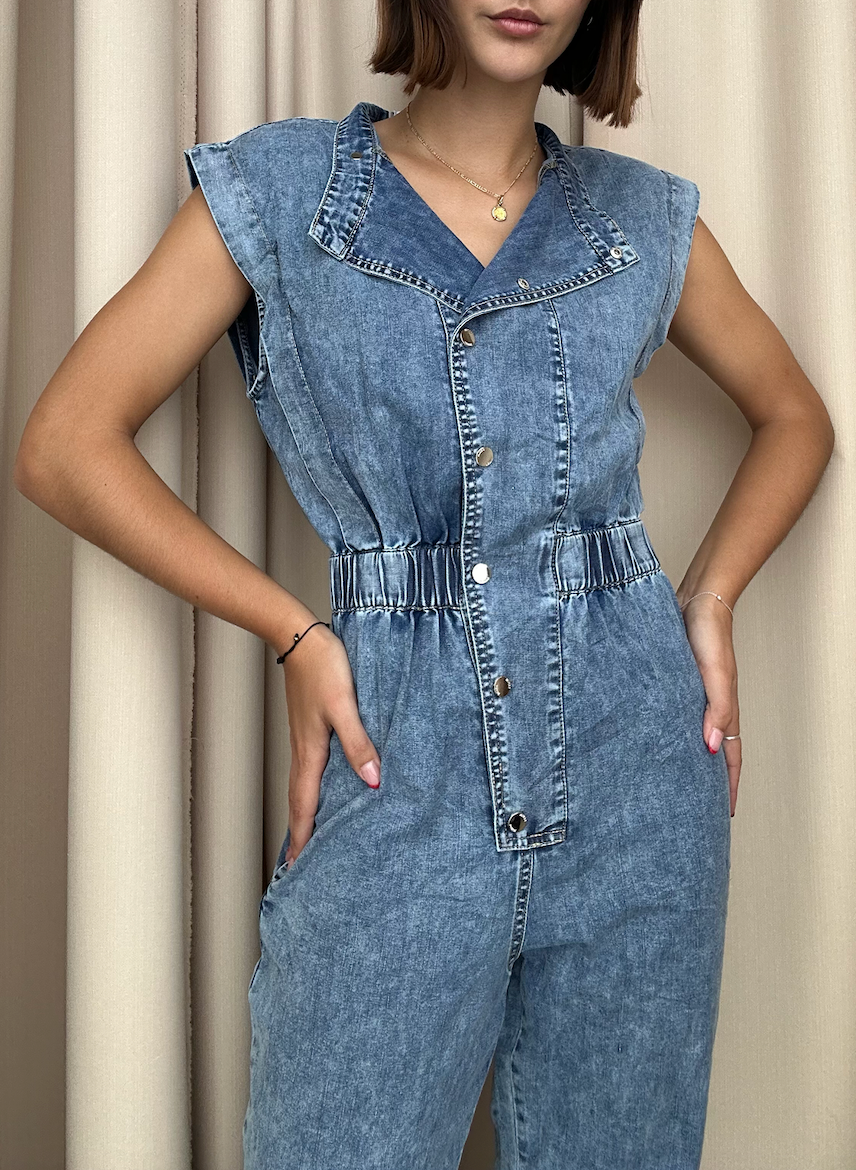JUMPSUIT SLEVELESS DENIM