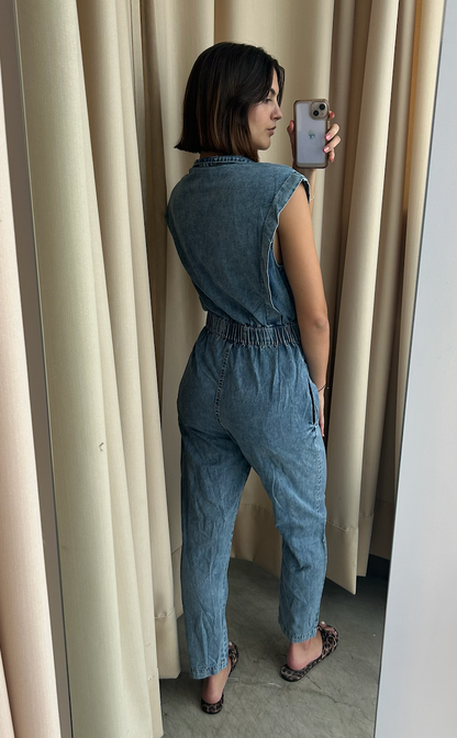 JUMPSUIT SLEVELESS DENIM