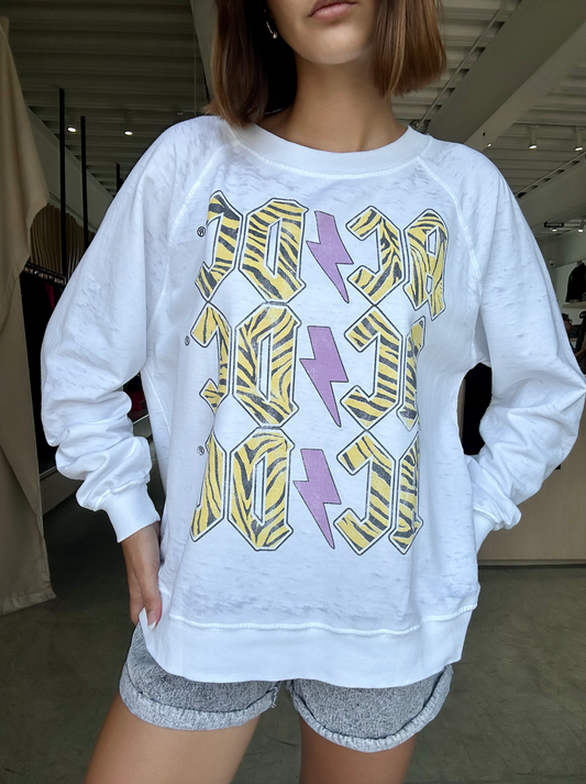 SUDADERA ACDC ZEBRA PRINT