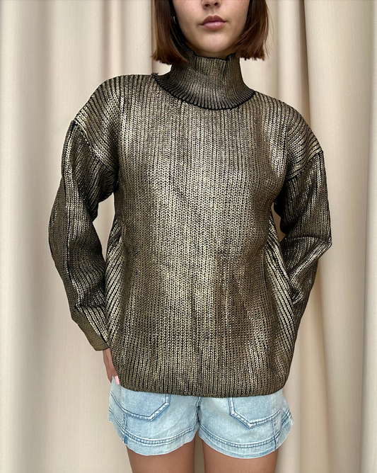 SUETER METALICO DORADO