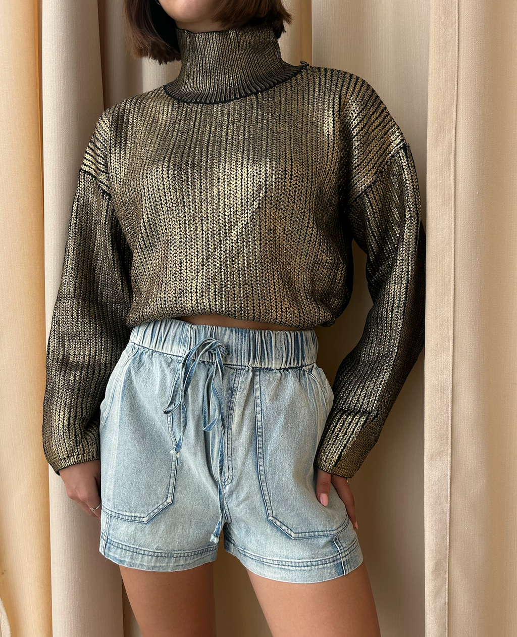 SHORT RAYON AZUL