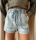 SHORT RAYON AZUL