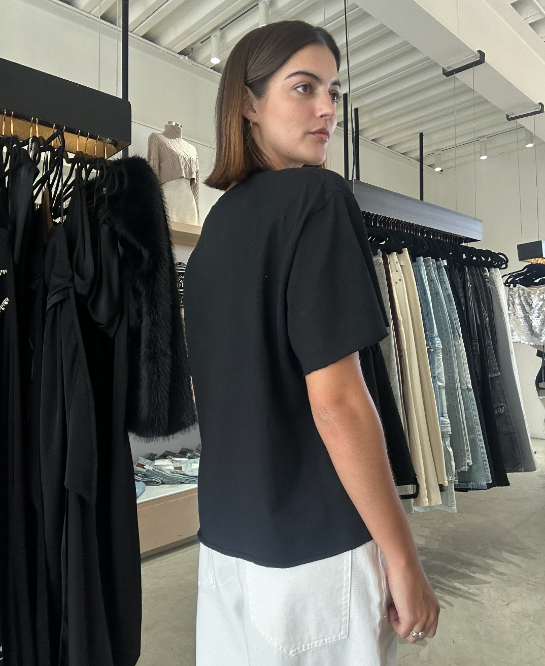 TSHIRT DISTRESSED NEGRO