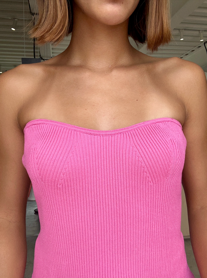 TOP TEJIDO ROSA PALO