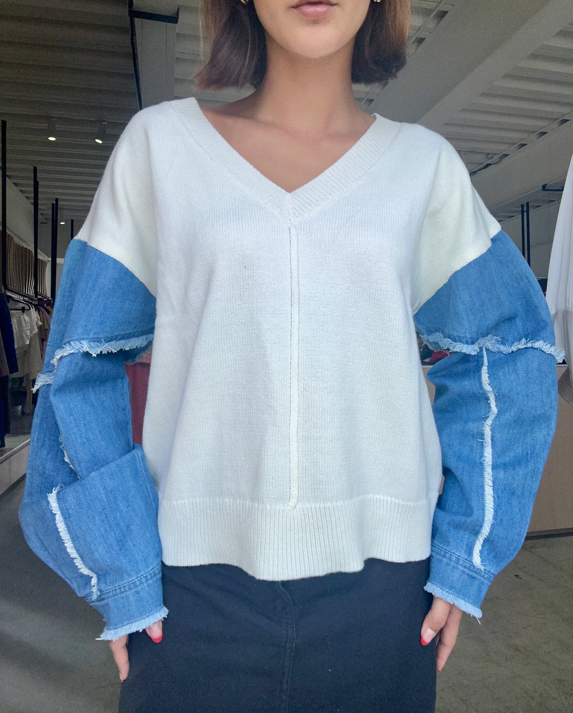 SUETER IVORY MEZCLILLA