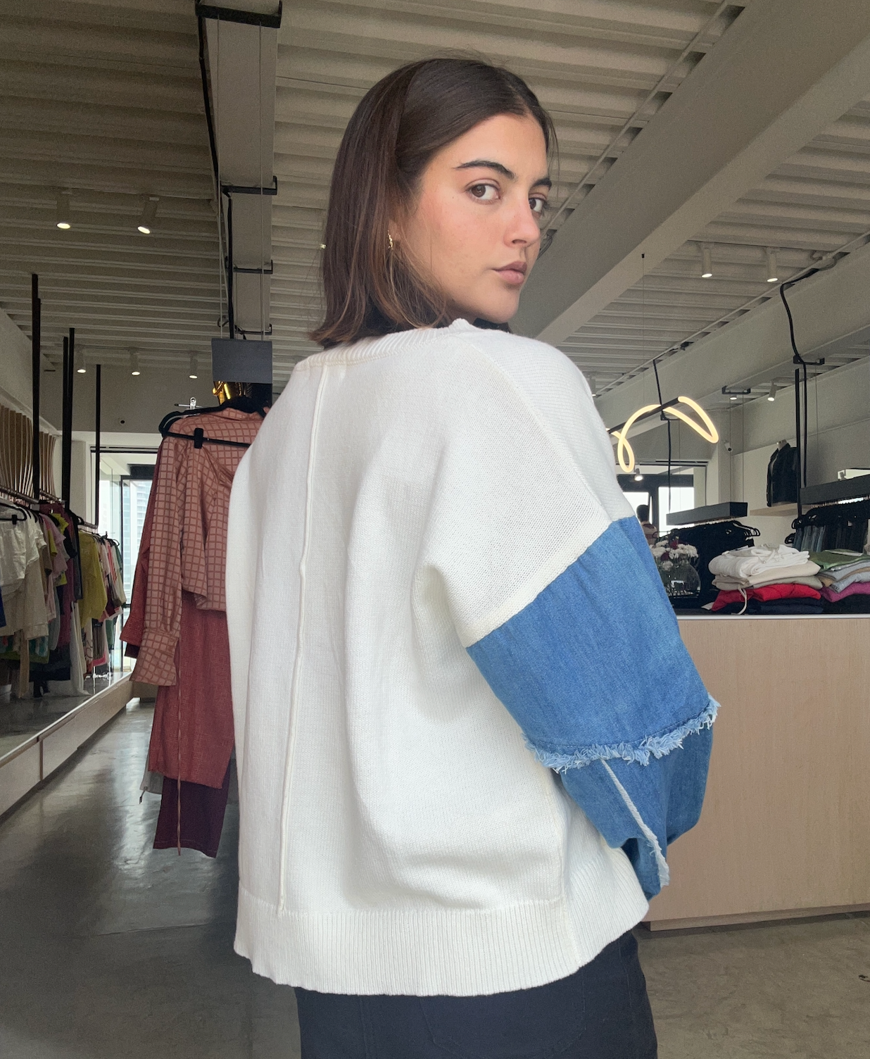 SUETER IVORY MEZCLILLA