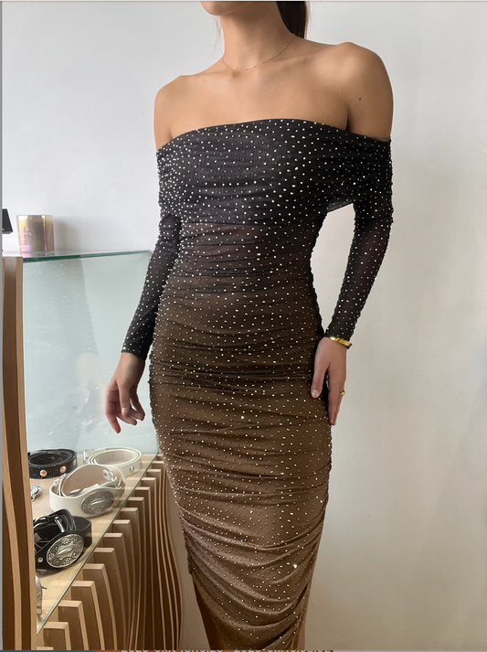 MIDI MOCHA DRESS