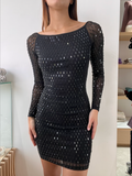 RINE BLACK MINI DRESS