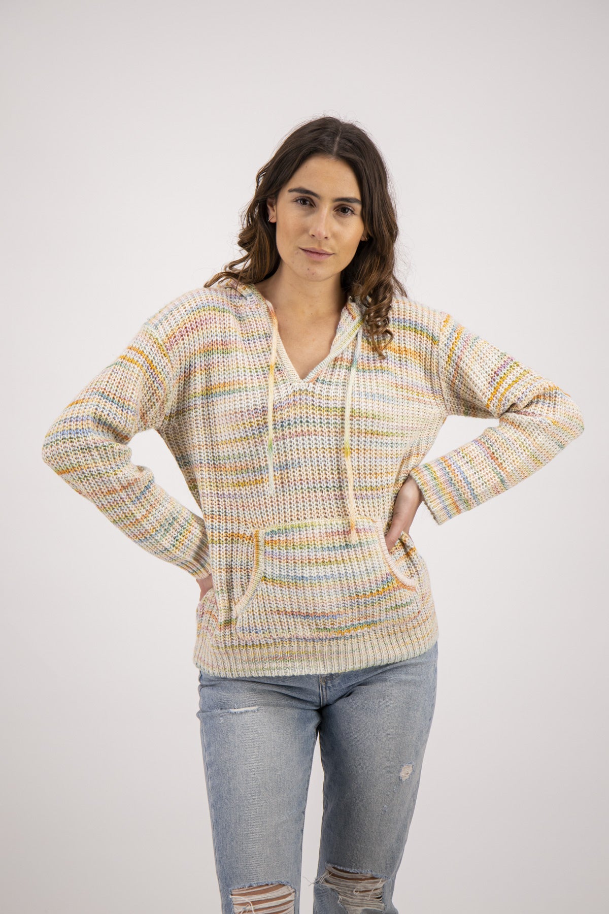 SUETER HOODIE RAINBOW