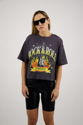 T SHIRT CROPPED NASHVILLE GRIS