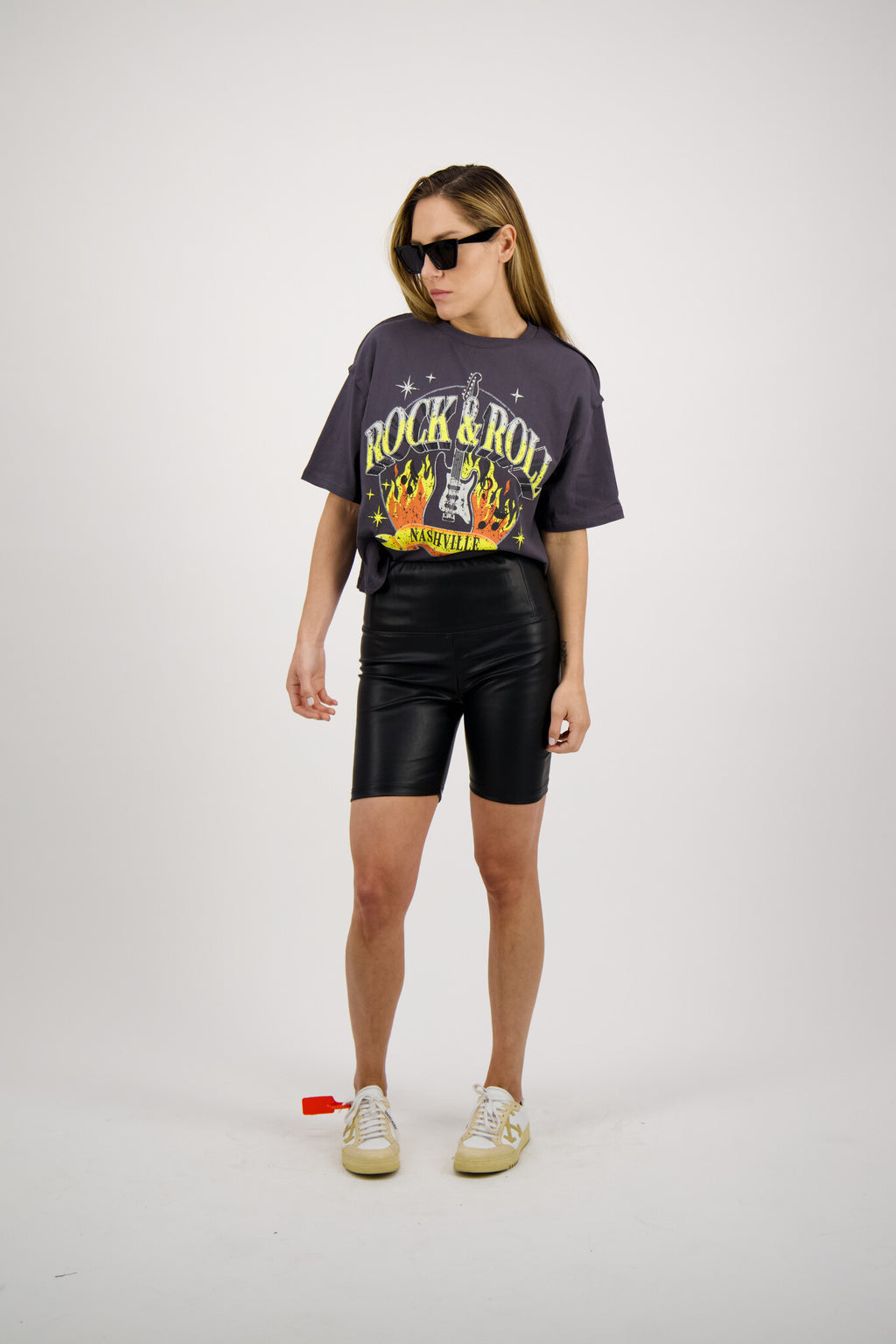 T SHIRT CROPPED NASHVILLE GRIS