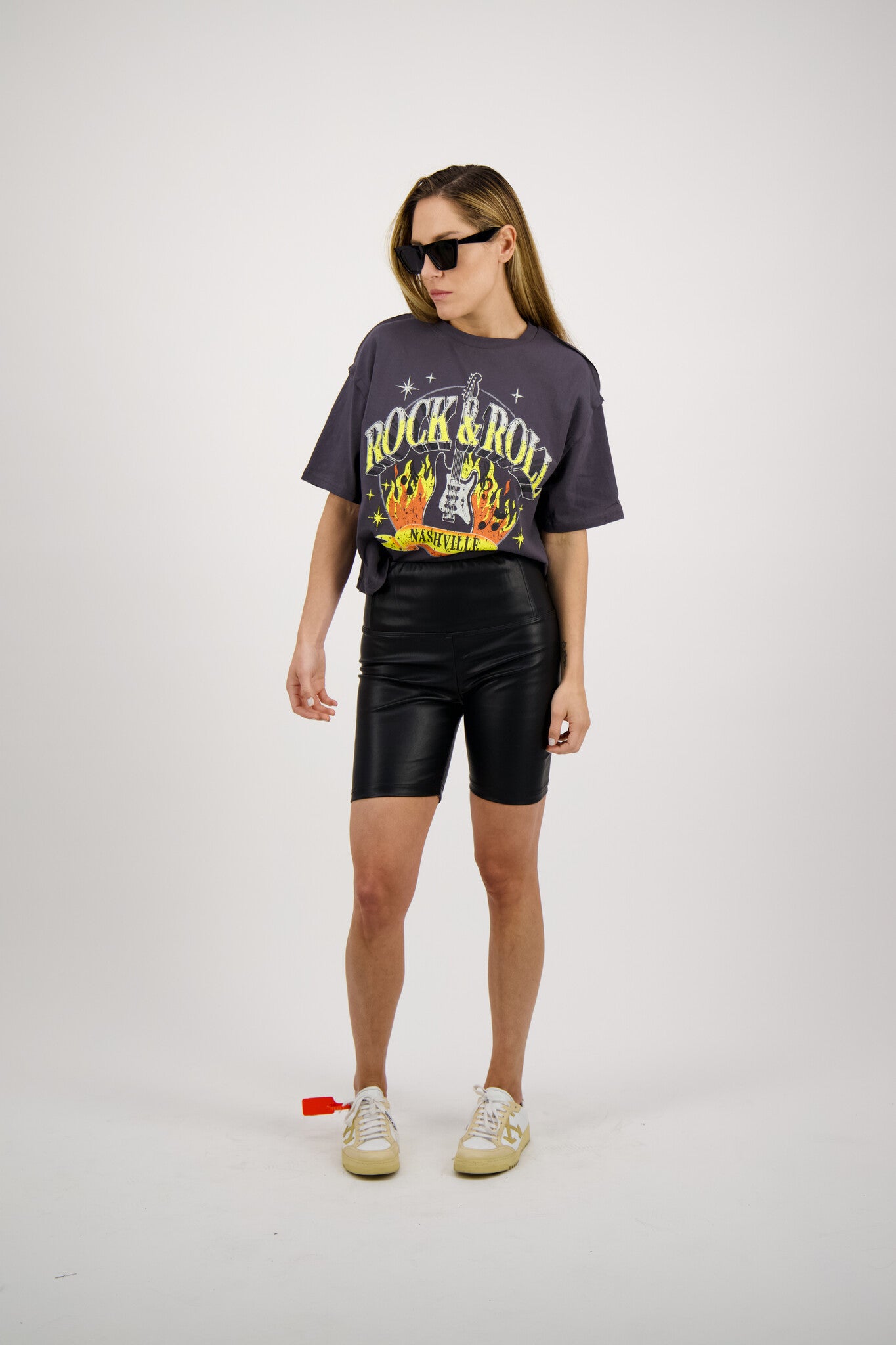 T SHIRT CROPPED NASHVILLE GRIS