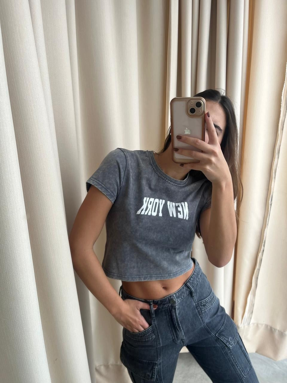 T SHIRT GRIS NY