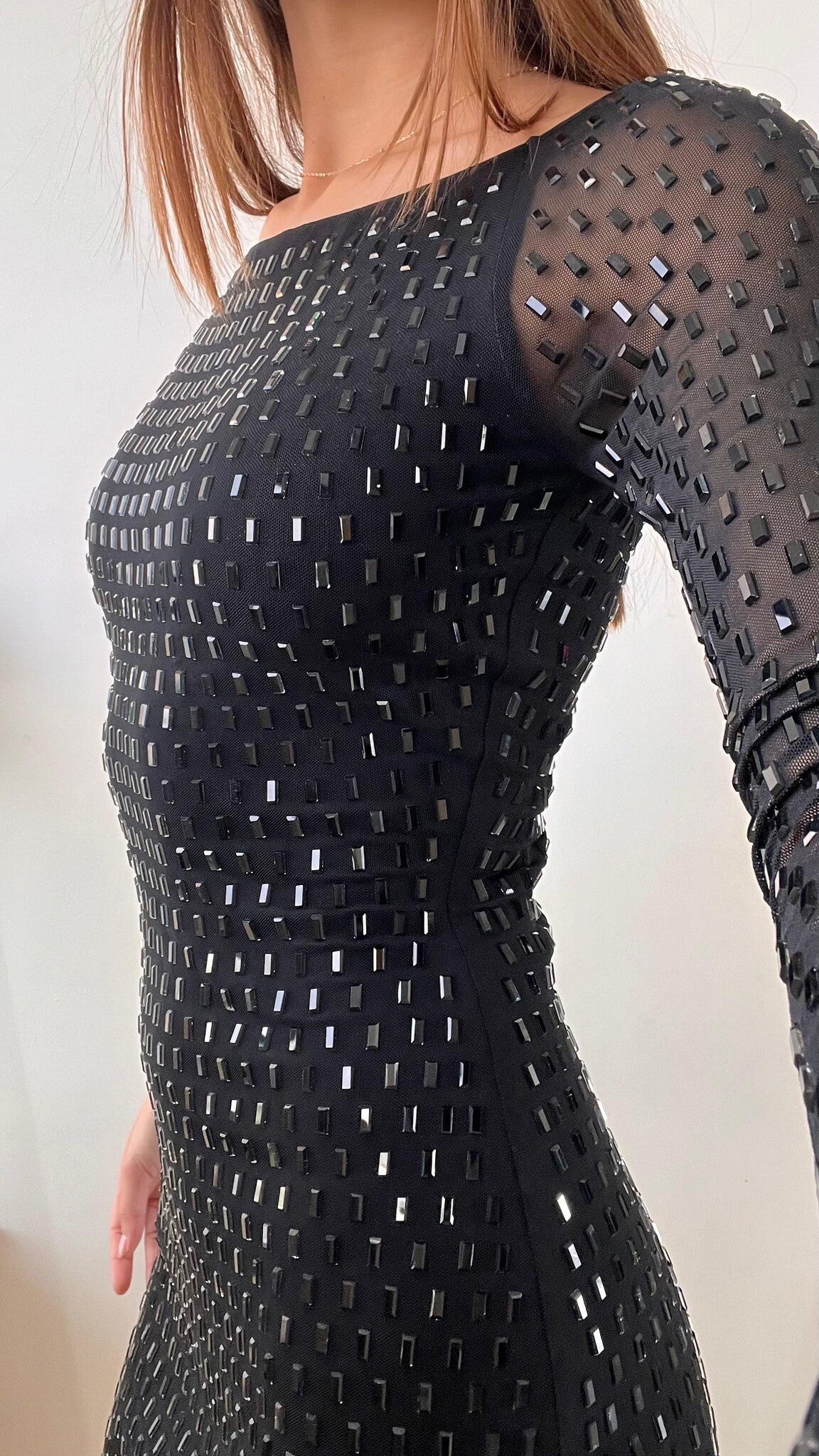 RINE BLACK MINI DRESS