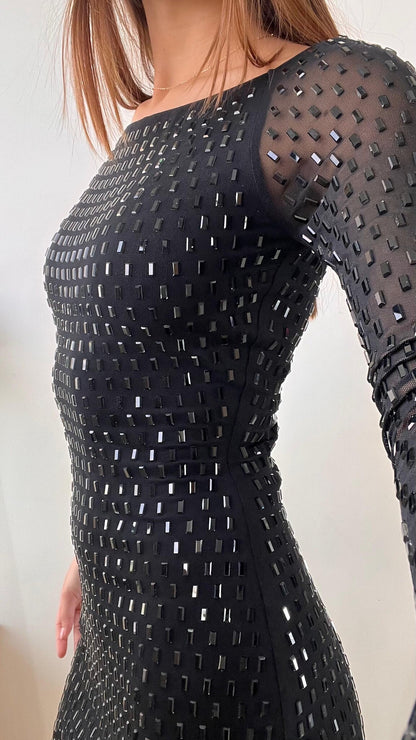 RINE BLACK MINI DRESS